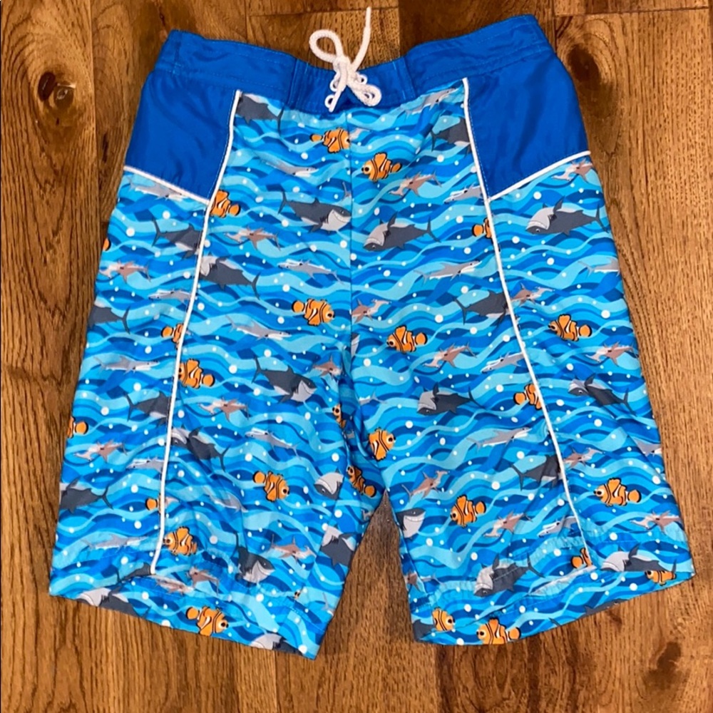 Little boys Disney Nemo swim trunks. 4-5